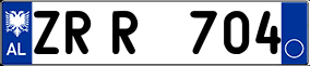 Trailer License Plate